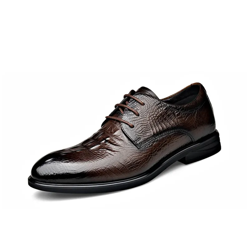 LAORENTOU Dress Shoes Men Low Top Black-7