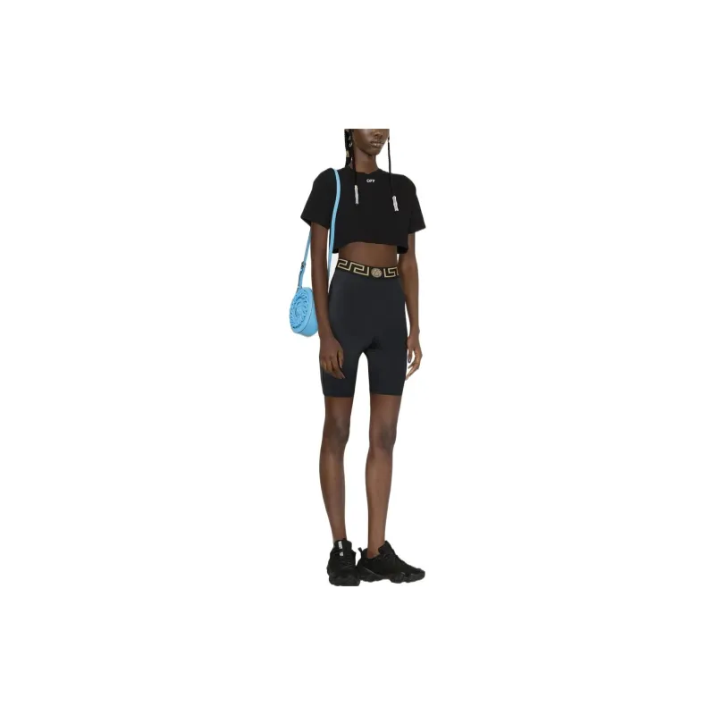 VERSACE Casual Shorts Women's Black-1