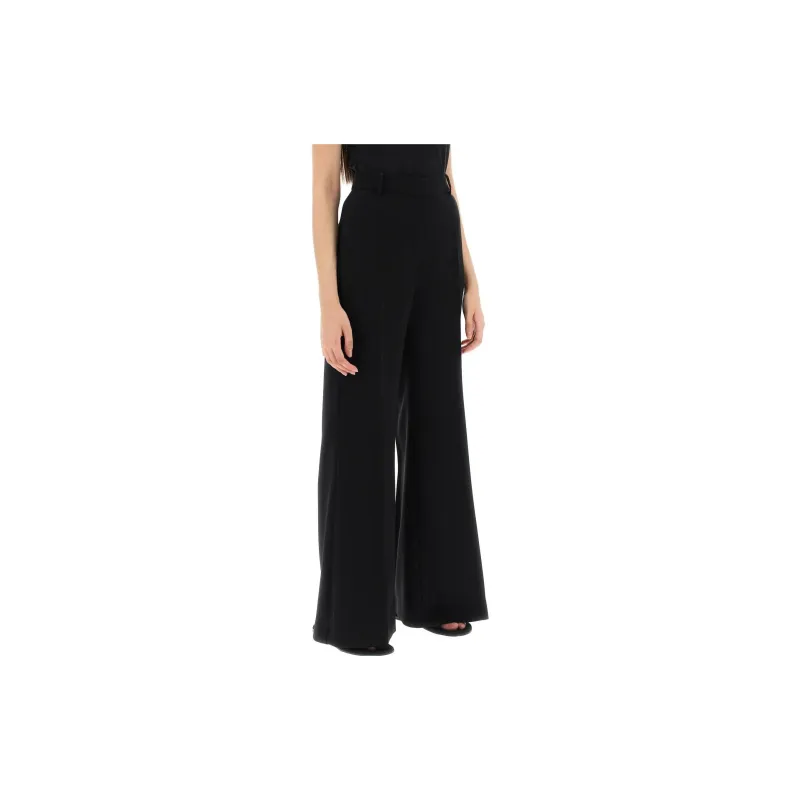MaxMara Studio High Waisted Wide Leg Pants-4