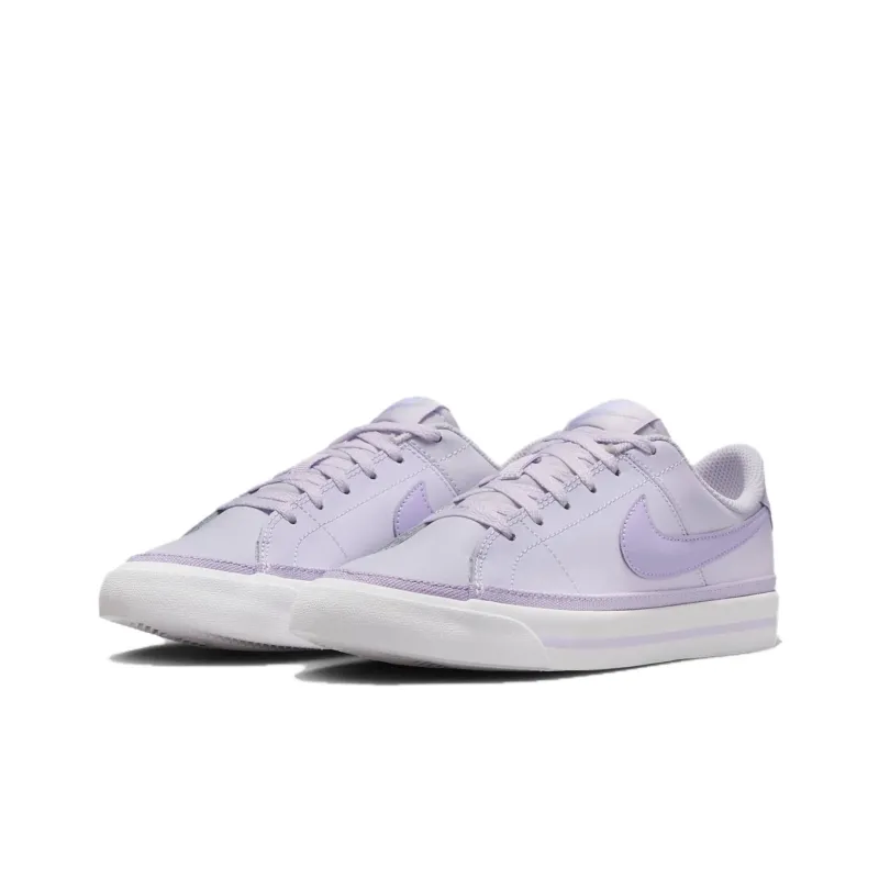 Nike Court Legacy Cushioning Wear-Resistant Low-Top Kids' Skateboarding Shoes Purple Teenagers-2