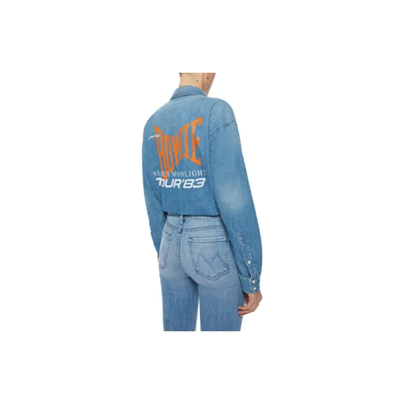 MOTHER Denim Jackets Women's Blue-2