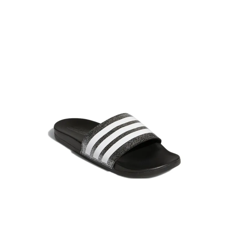 Adidas Abrasion Resistant Low Top Kids' Slippers Black White Kids'-2