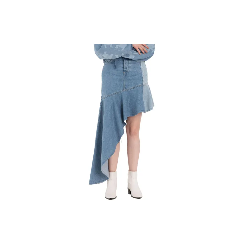 Levis Denim Long Skirts Women's Blue-3