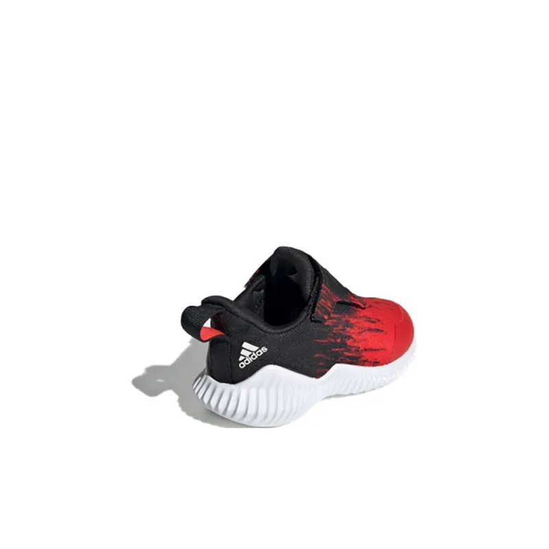 Adidas Fortarun Anti Slip Wear Resistant Low Top Baby & Toddler Shoes Black Red Infant And Toddler-3