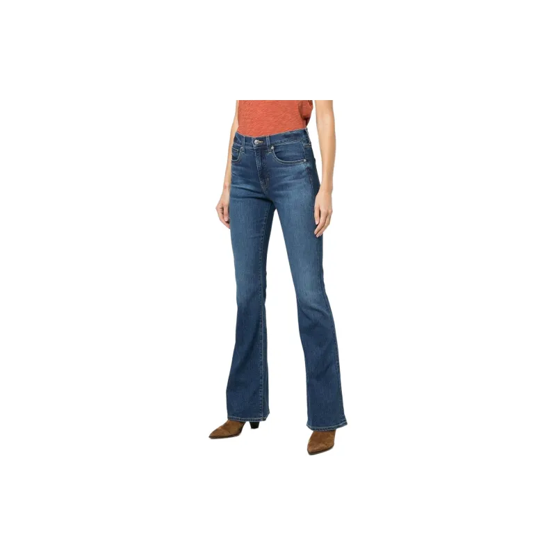 Veronica Beard Beverly High-Waist Skinny Flared Jeans-3
