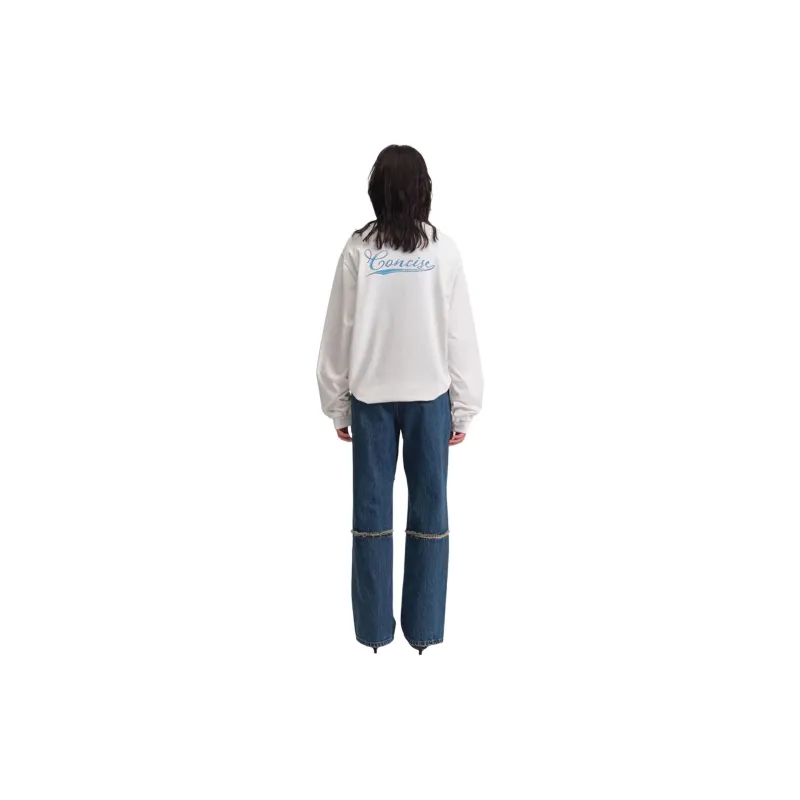 CONCISE WHITE T Shirts Women's-5