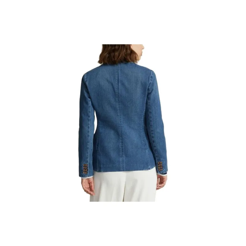 Polo Ralph Lauren Double-Breasted Denim Blazer-3