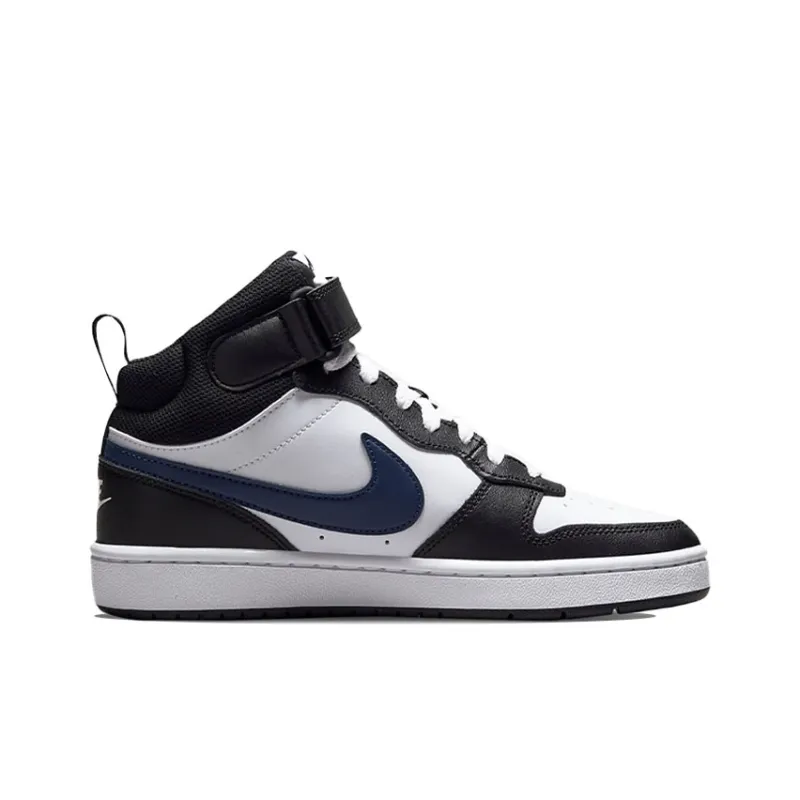 Nike Court Borough Mid 2 'White Black University Red' GS-2