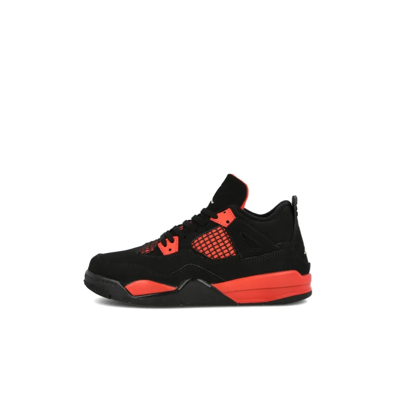 Jordan Kids Air Jordan 4 Retro "Red Thunder" Sneakers-0