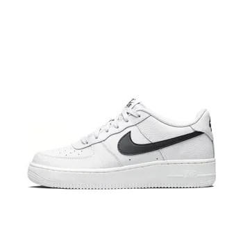Nike Air Force 1 Slip Resistant Lightweight Cushioning Low Top Kids' Skateboarding Shoes Black Gray Teenagers