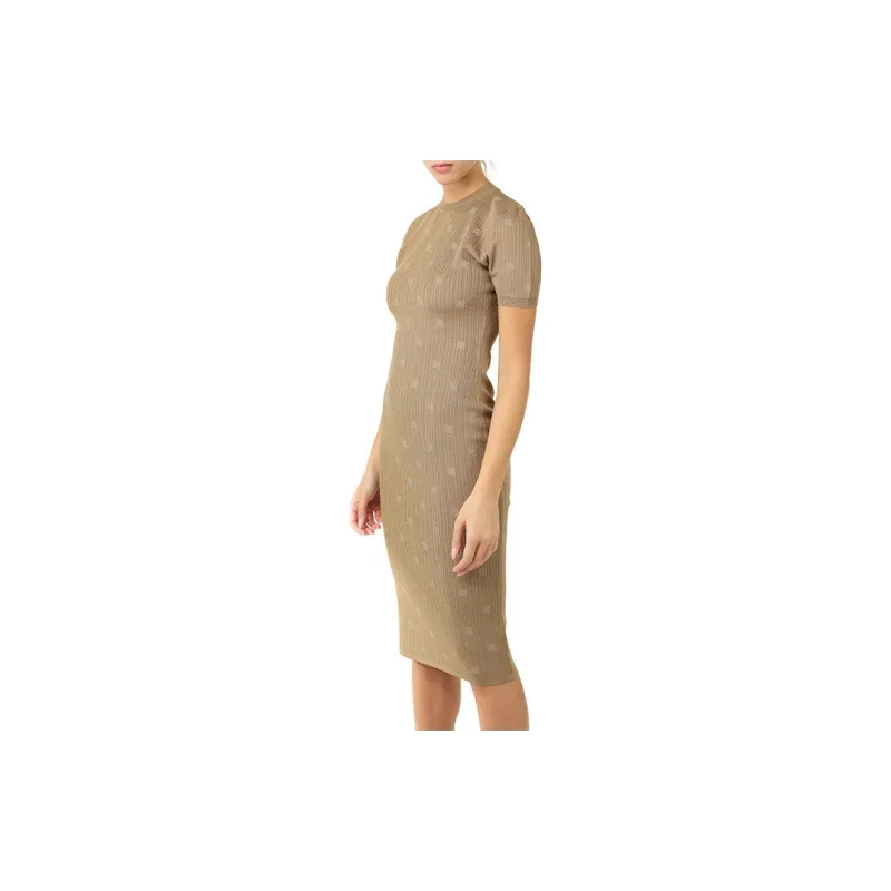 FENDI Ff Jacquard Body con Midi Dress-5