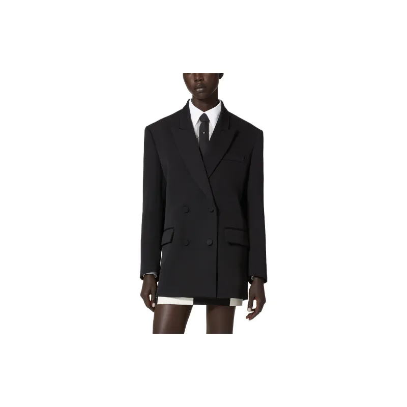 Valentino Double Breasted Long Sleeved Blazer-1