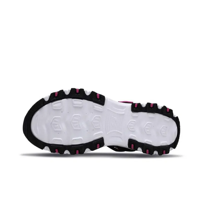 Skechers D'LITES Series Breathable Children's Sandals Black Pink Teenagers-4