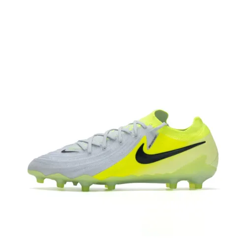 Nike Phantom GX 2 Elite Soccer Shoes Men Low-Top Gray/Yellow