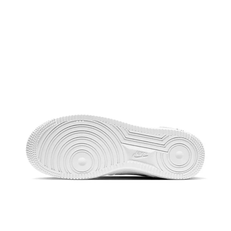 Nike Air Force 1 GS Anti Slip Wear Resistant Low Top Kids' Skateboarding Shoes Black White Teenagers-5