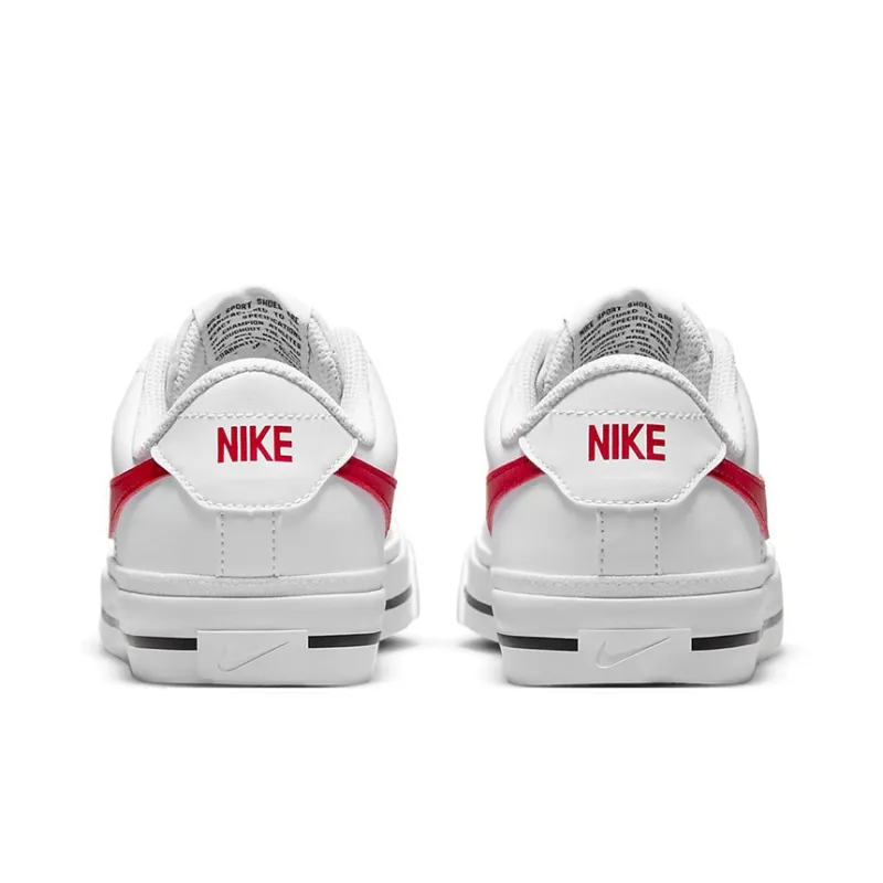 Nike Court Legacy 'White University Red' GS-4