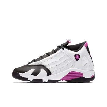 Jordan 14 Retro Fuchsia Flash Black Toe GS