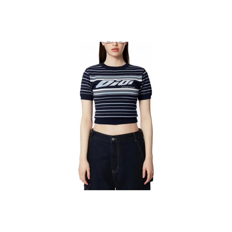 5252 BY O!Oi Regular T Shirt Women's Marine Blue-2