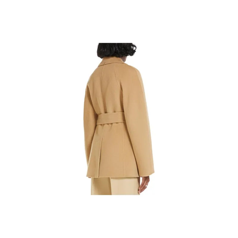 SportMax Coats Women's Beige-3