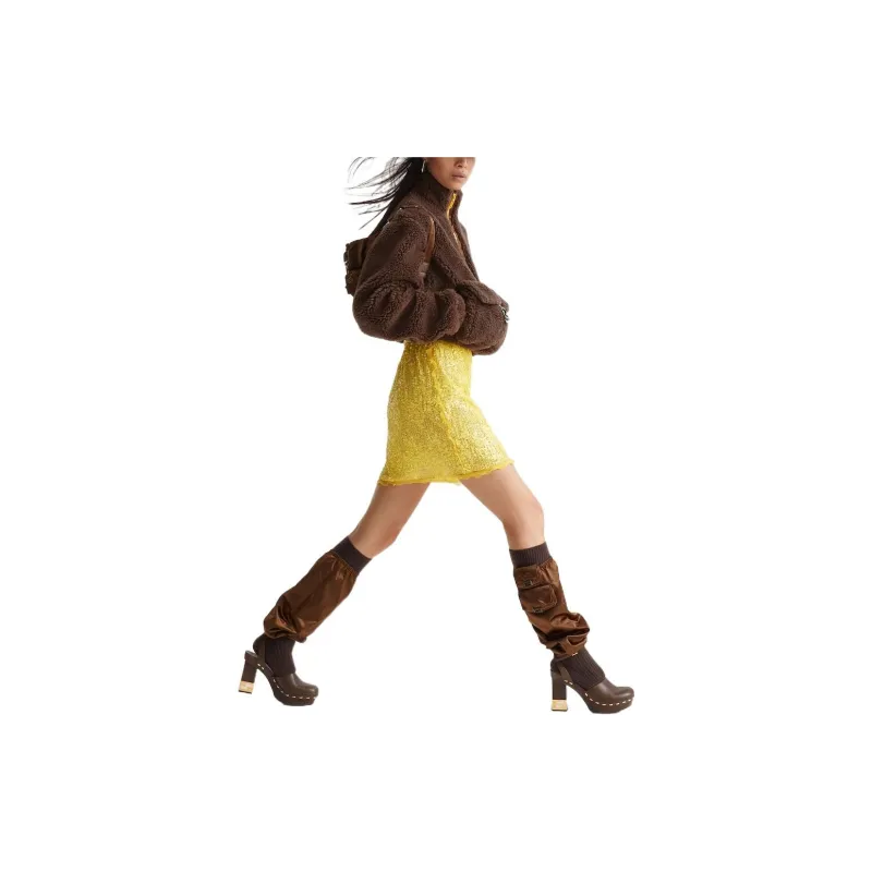 FENDI SS23 Skirt Women's Yellow-2