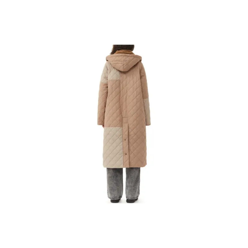 GANNI x BARBOUR FW23 Coats Women's Brown-3