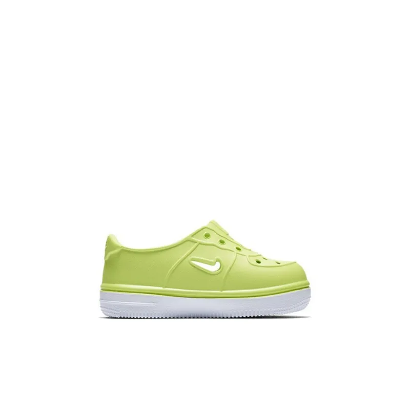 Nike Air Force 1 Lightweight And Breathable Low Top Skateboard Shoes Neon Green Infant And Toddler-1