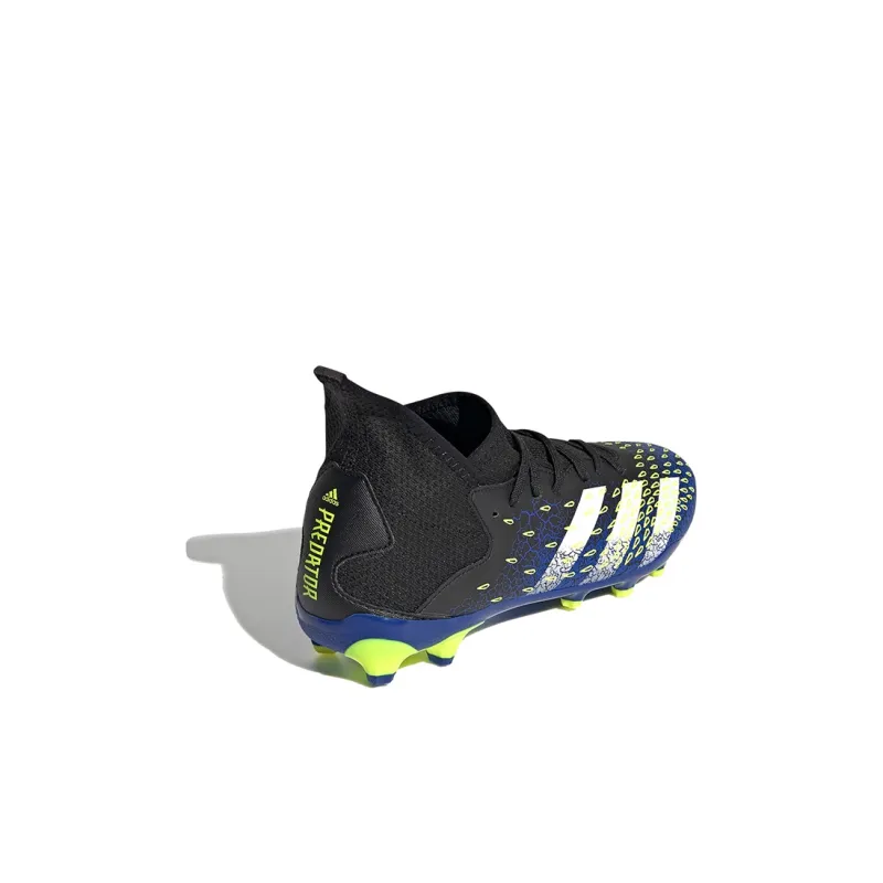 Adidas PREDATOR Series Slip-Resistant Mid-Top Kids' Soccer Shoes Black Blue Green Kids'-3