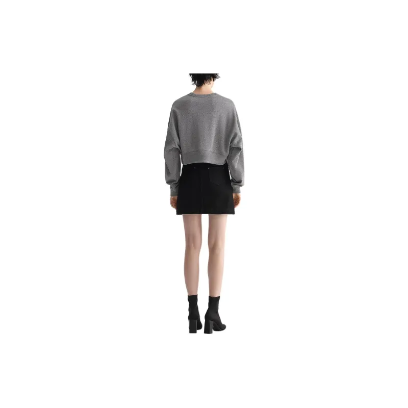 KARL LAGERFELD Denim Short Skirts Women's Black-3