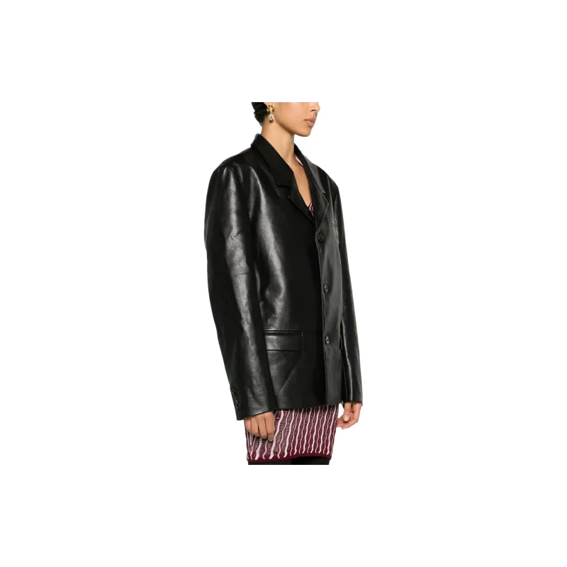 NANUSHKA Rox Regenerated leather Blazer-2