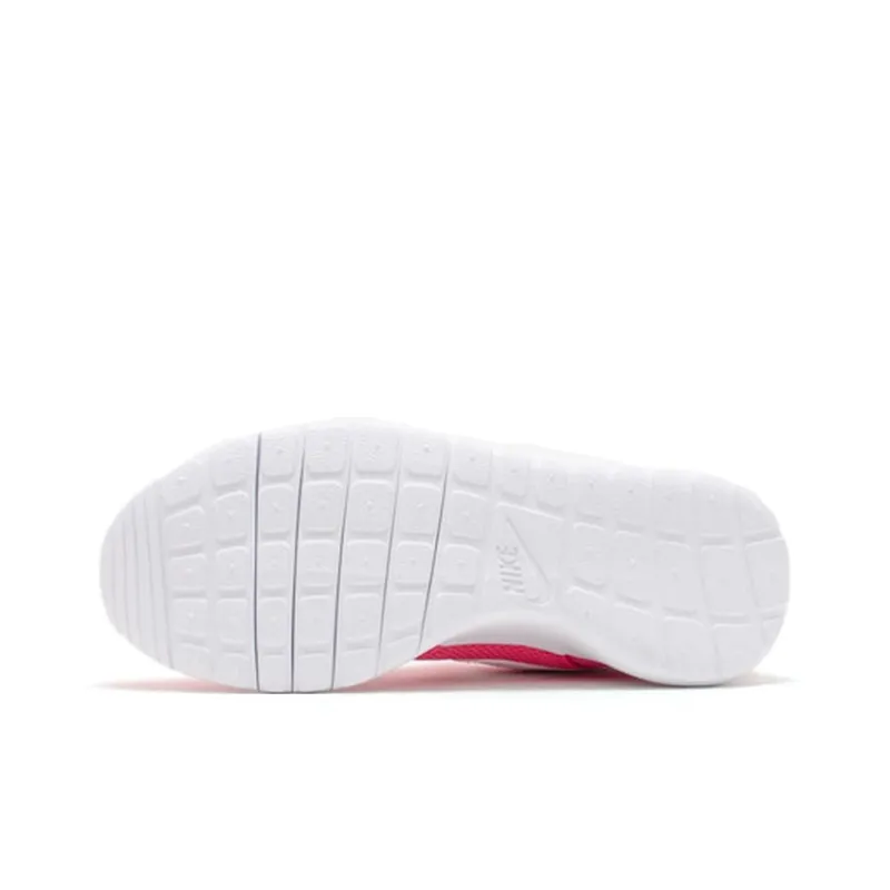 Nike Roshe Run Cushioned Slip Resistant Breathable Low Top Kids' Running Shoes Fuchsia Teenagers-4