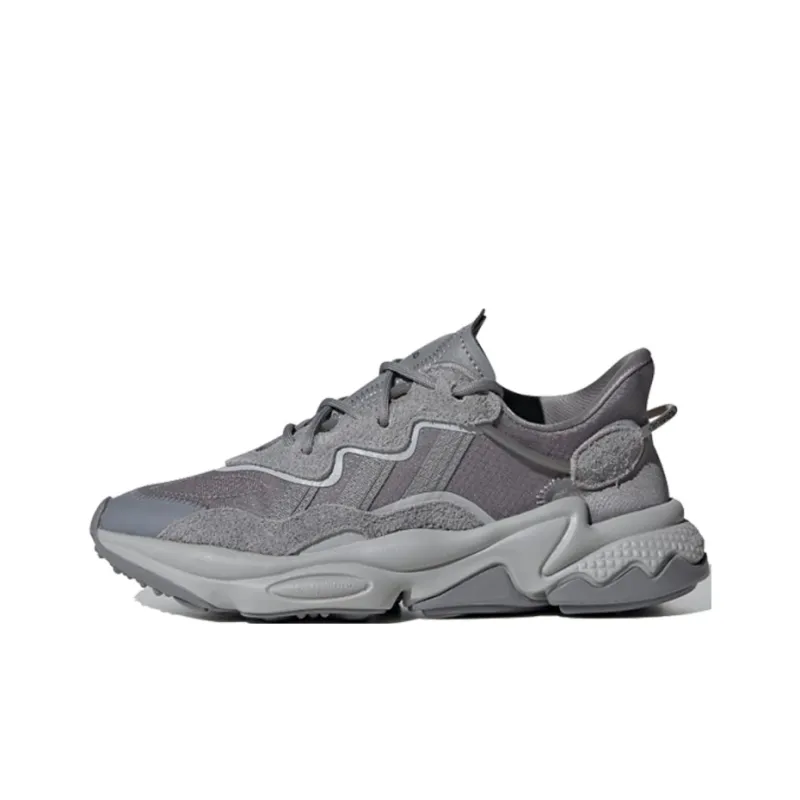 Adidas Originals J Cushioning, Wear Resistant Low Top Kids Lifestyle Shoes Dark Gray Teenagers-0
