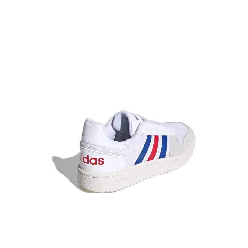 Adidas Neo Hoops 2.0 Low Top Children's Basketball Shoes White Blue Red Kids'-3