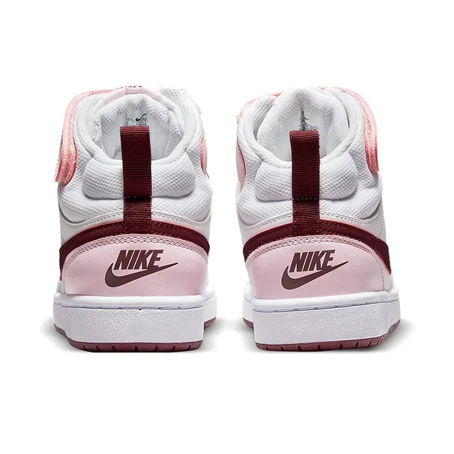 Nike Court Borough Mid 2 White Pink Foam GS-4