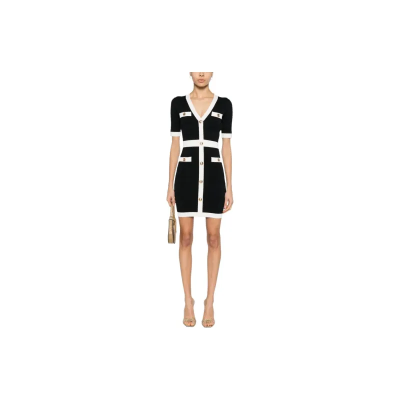 Elisabetta Franchi Monogram jacquard Mini Dress-1