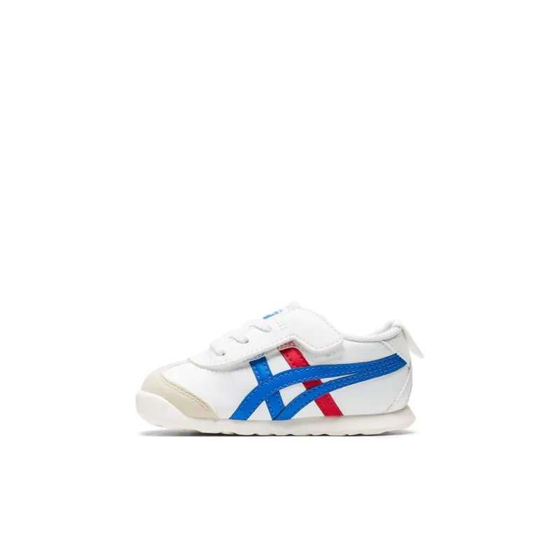 Onitsuka Tiger MEXICO 66 Slip Resistant Cushioning Breathable Low Top Toddler Shoes Blue Red White Infant And Toddler-0