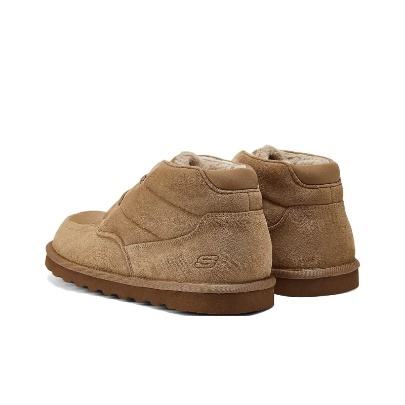Skechers SKECHERS MENS USA Anti Slip Wear Resistant Mid Top Casual Shoes Men's Brown-3
