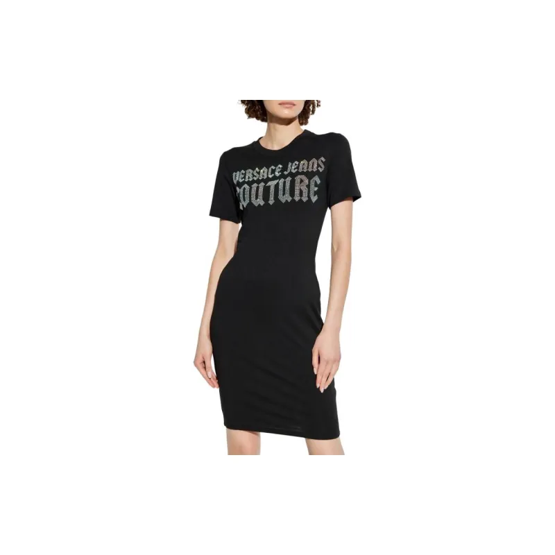 VERSACE JEANS COUTURE Logo embellished Mini Dress-2