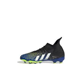 Adidas PREDATOR Series Slip-Resistant Mid-Top Kids' Soccer Shoes Black Blue Green Kids'