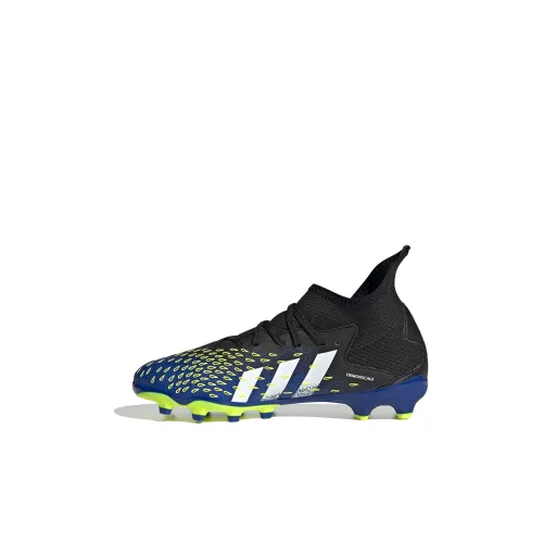 Adidas PREDATOR Series Slip-Resistant Mid-Top Kids' Soccer Shoes Black Blue Green Kids'