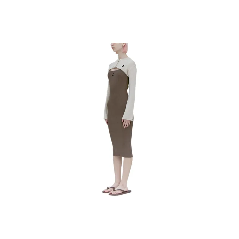 Rest&Recreation SHORT BOLERO CARDIGAN Cropped Coats Women's BEIGE/Beige-4