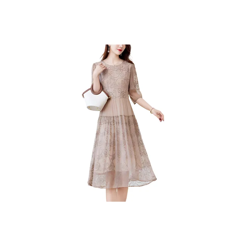 Ink Beauty Short Sleeved Dresses Women's-4