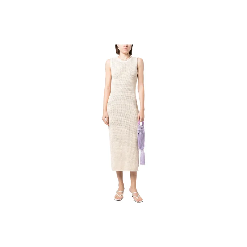 Reformation Sleeveless Dresses Women's Beige-1