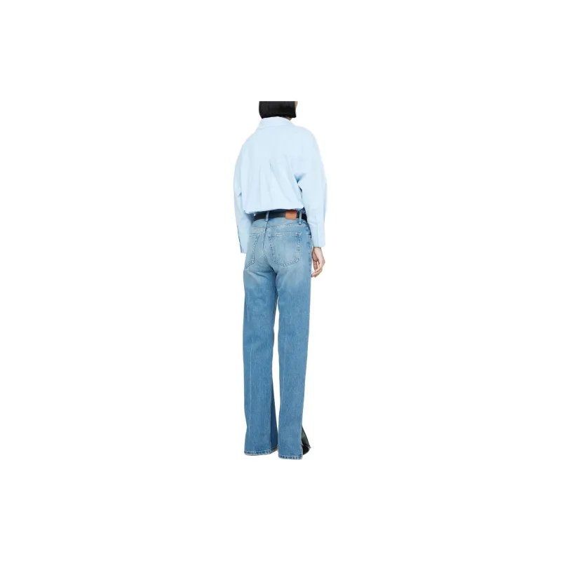 Anine Bing Roy Mid rise Straight Jeans-2