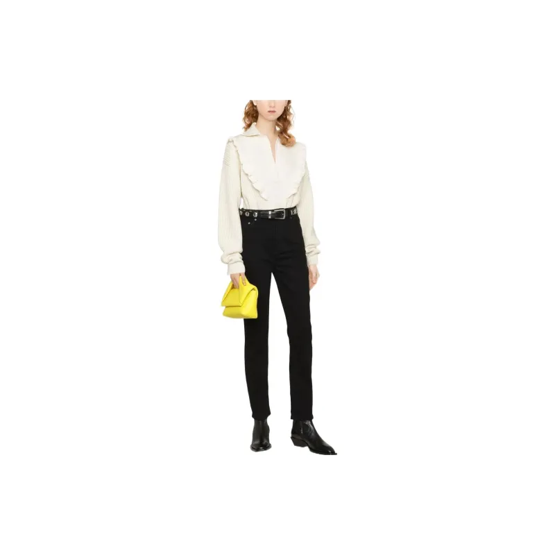 GANNI Slim leg Cropped Jeans-1