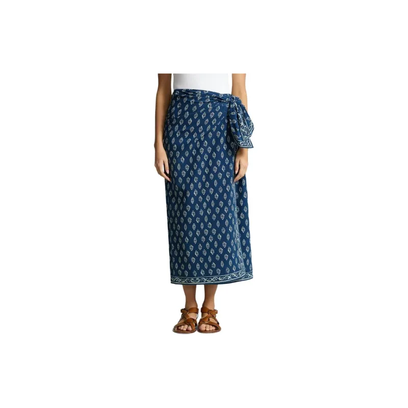 Polo Ralph Lauren Geometric pattern Print Cotton Skirt-2