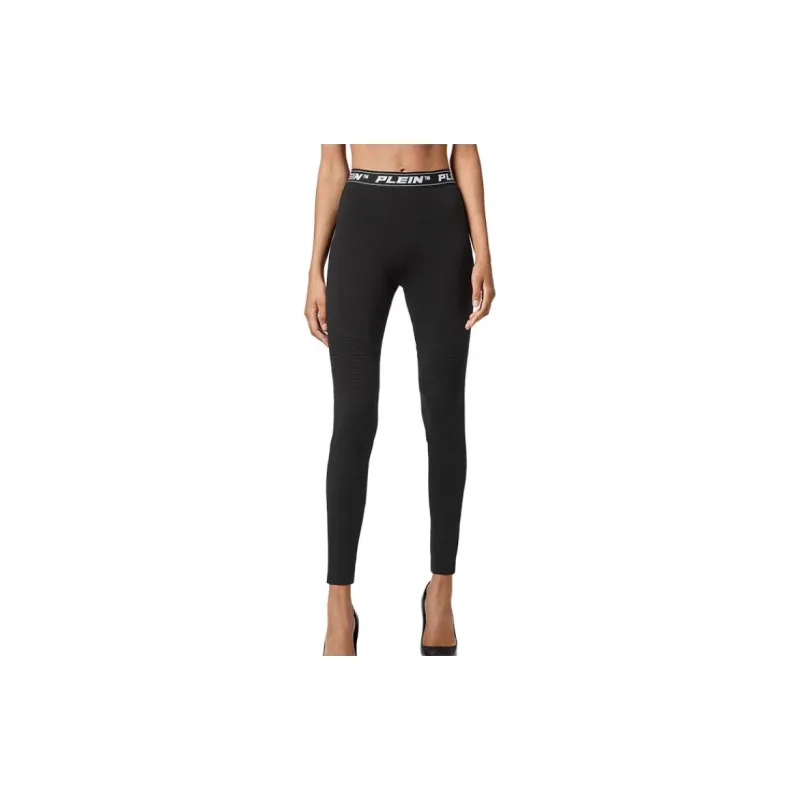PHILIPP PLEIN Logo waistband Leggings-1