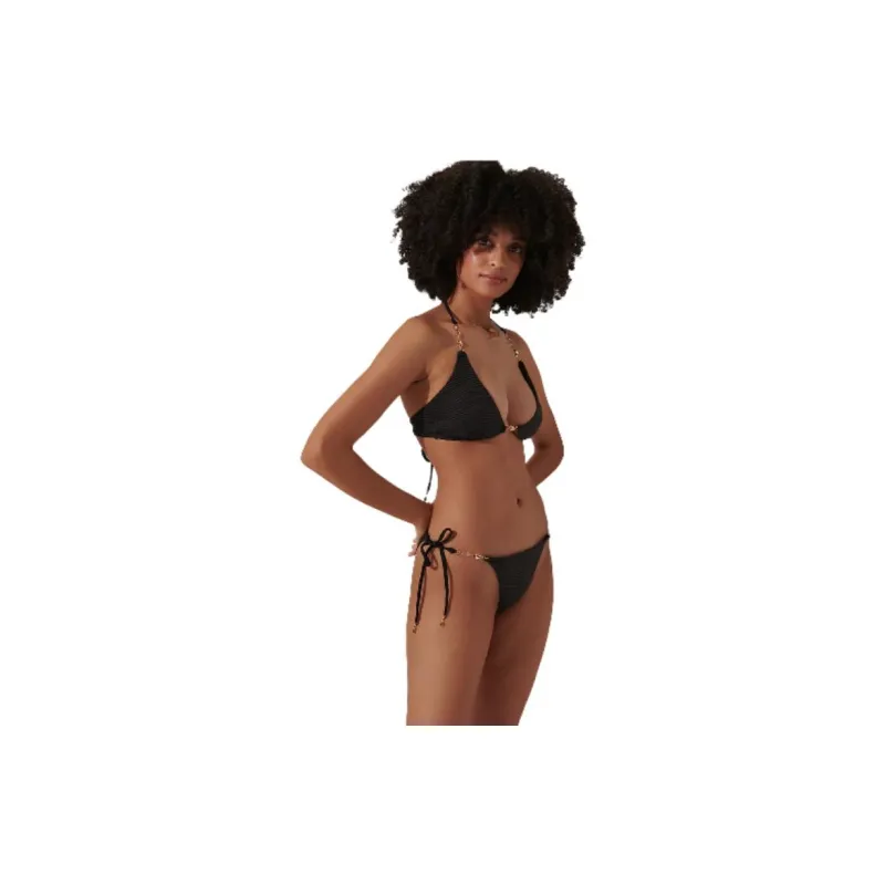 Victoria's Secret BLUEBELLA Orta Tie-side Bikini Brief / B Swimming Shorts Women's Black-1