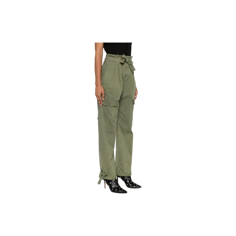 PINKO High Waist Straight Leg Trousers-6