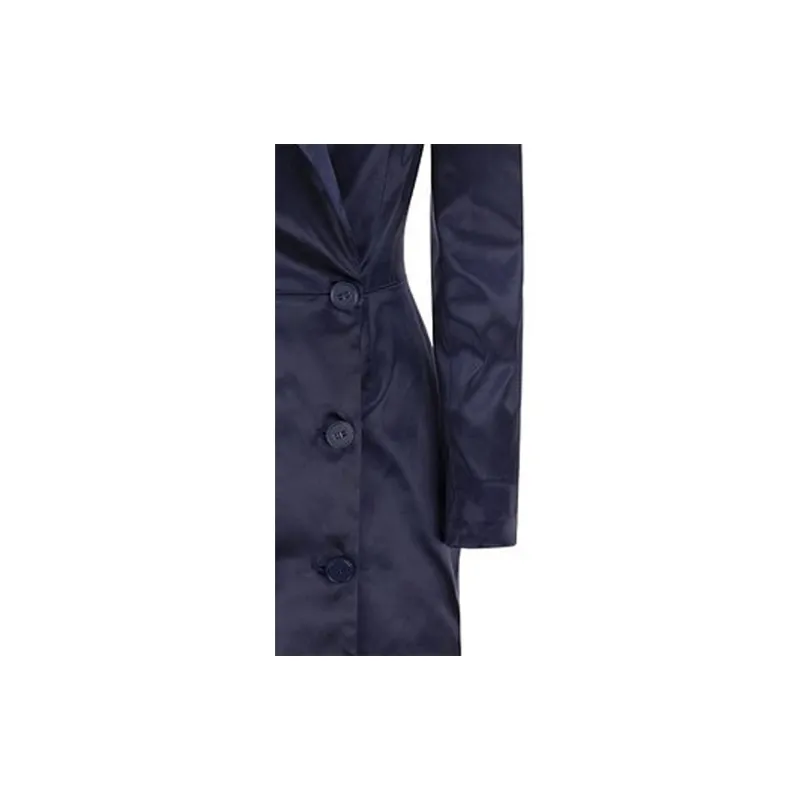 Elisabetta Franchi Long Sleeved Dress Women's Blue-3