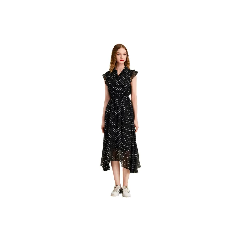 HAVVA Short Sleeved Dresses Women's Polka Dot-1
